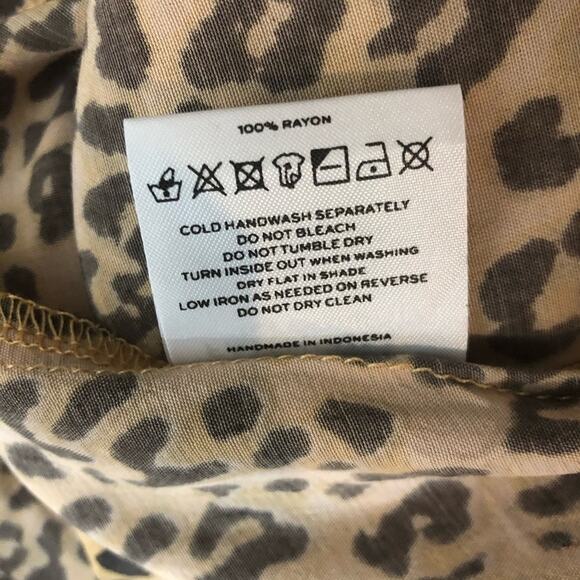 FAITHFULL THE BRAND Leopard Baja Wrap Mini Dress 2 - Picture 11 of 11